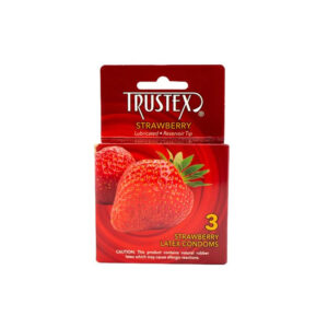 Trustex Strawberry Condoms 3PK