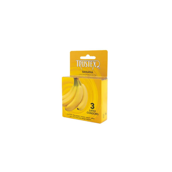 Trustex Banana Flavored Condoms 3 Pk - Image 2