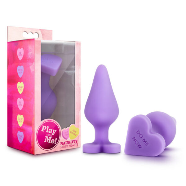 Play With Me Naughty Candy Heart Do Me Now Purple