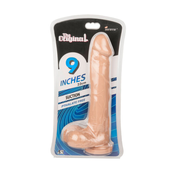 9" Cock & Balls W/ Suc Flesh
