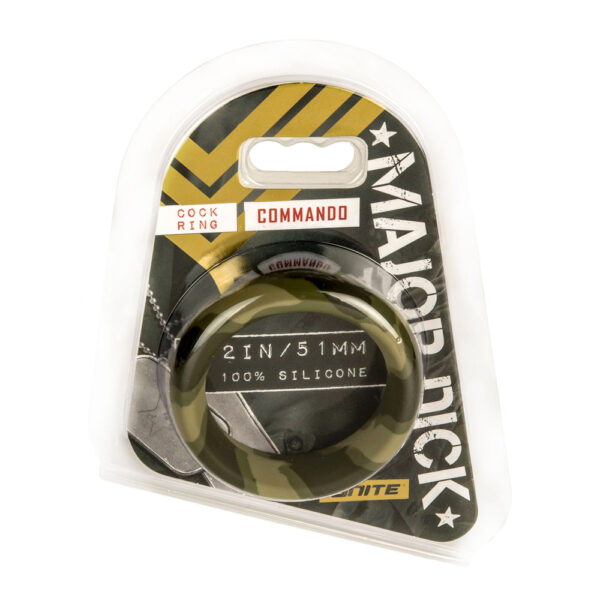 Major Dick Commando Cock Ring Green 2"