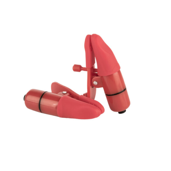 Vibrating Nipple Clamps Red - Image 2