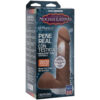 Noches Latinas - ULTRASKYN Pene Real Con Testiculos Base Con Vac-U-Lock Copa De Succion - 8" Caramel