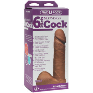 Vac-U-Lock - 6" ULTRASKYN Cock - Caramel