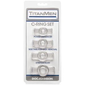 Titanmen Cock Ring Set Clear