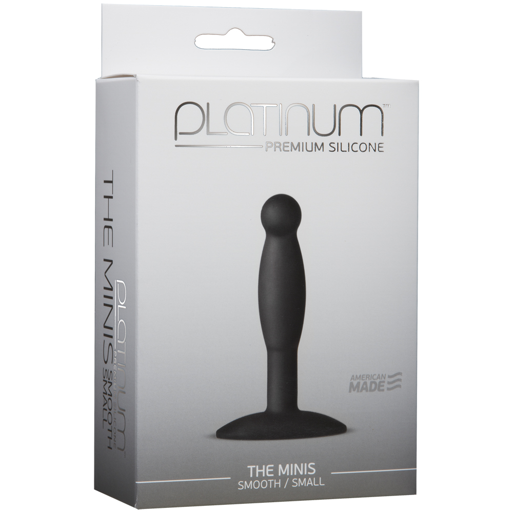 Platinum Premium Silicone - The Minis - Smooth - Small Black 1 Platinum Premium Silicone - The Minis - Smooth - Small Black