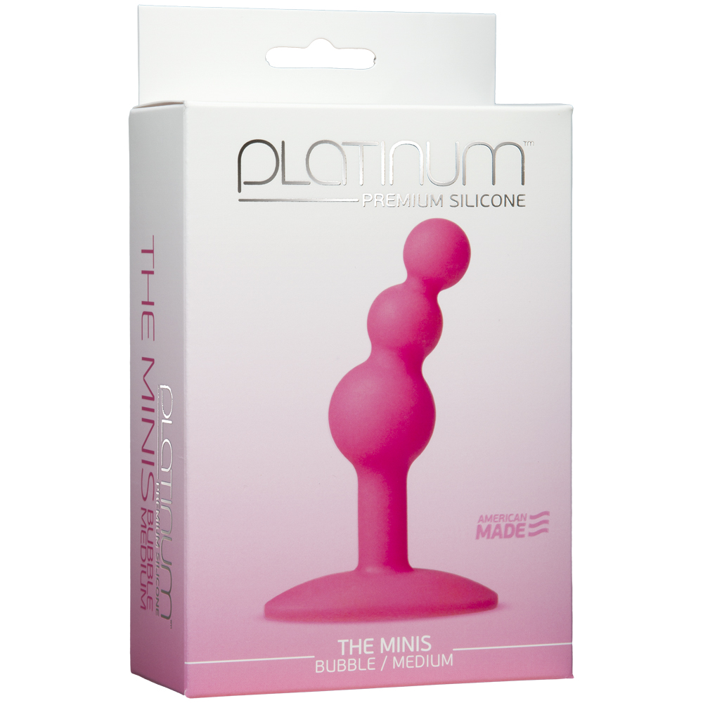 Platinum Premium Silicone - The Minis - Bubble - Medium Pink 1 Platinum Premium Silicone - The Minis - Bubble - Medium Pink