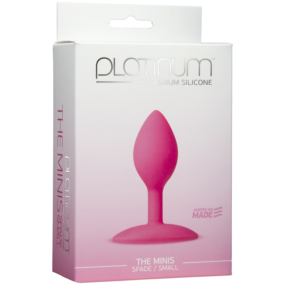 Platinum Premium Silicone - The Minis - Spade - Small Pink 1 Platinum Premium Silicone - The Minis - Spade - Small Pink