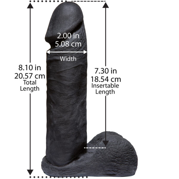 Vac-U-Lock Codeblack 8" Ultraskyn Cock Codeblack - Image 3