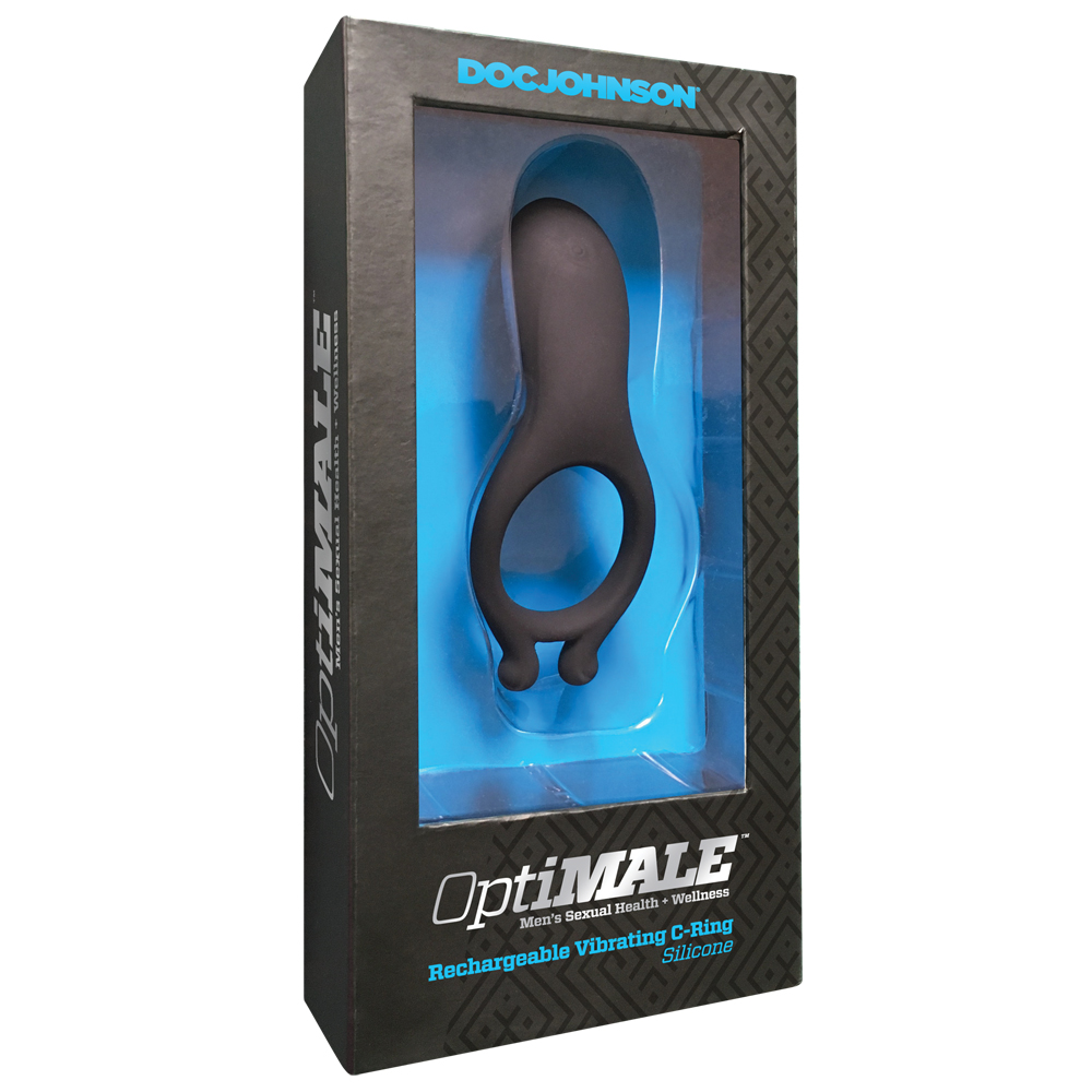 Optimale Rechargeable Vibrating C-Ring Black 1 Optimale Rechargeable Vibrating C-Ring Black
