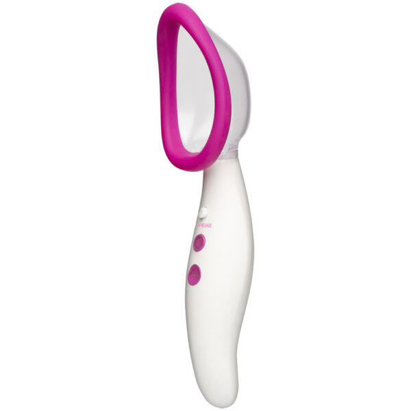 Automatic Automatic Vibrating Rechargeable Pussy Pump Pink/White - Image 2