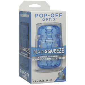 Main Squeeze Pop-Off Optix ULTRASKYN Compact Stroker Crystal Blue
