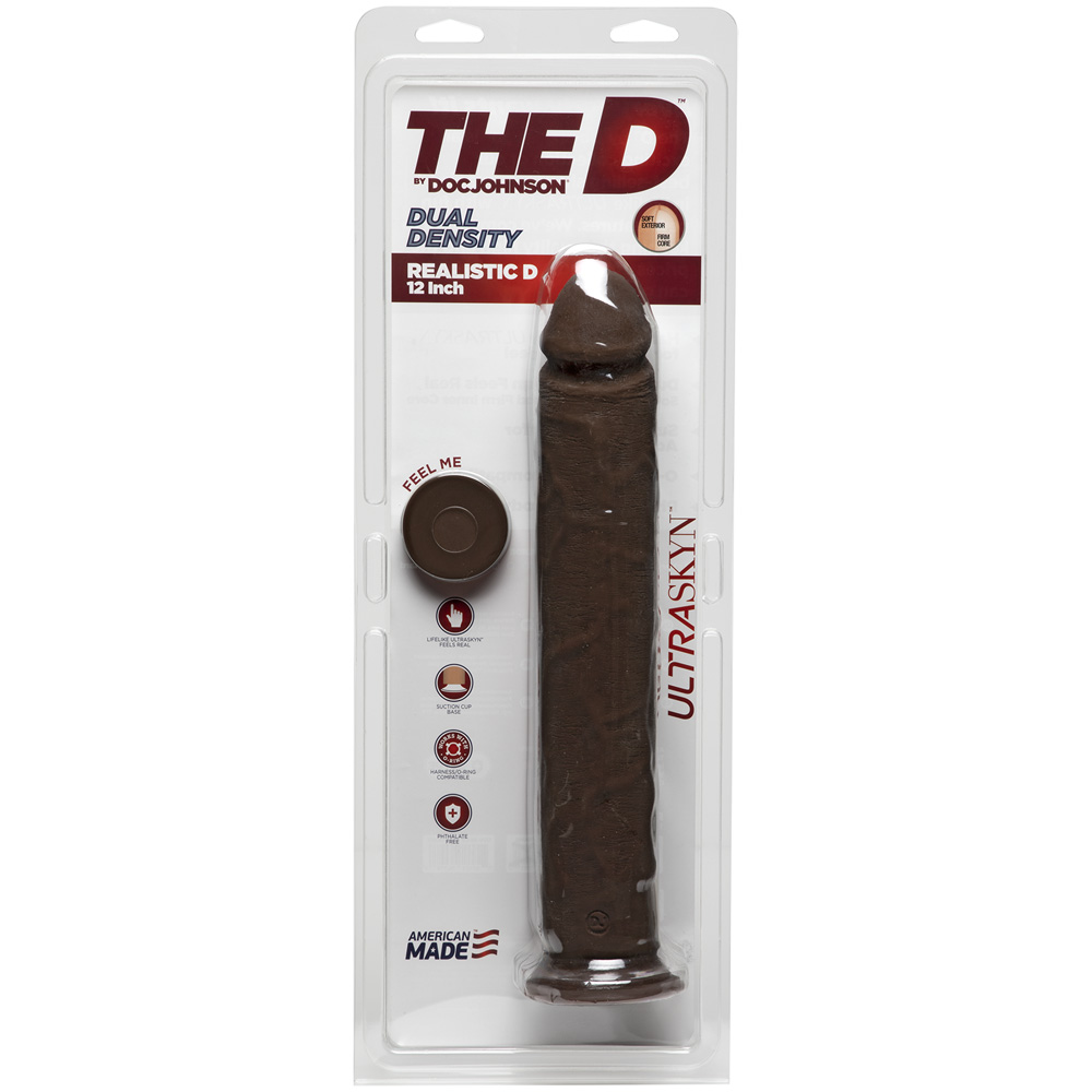 The D Realistic D 12" Ultraskyn Chocolate 1 The D Realistic D 12" Ultraskyn Chocolate