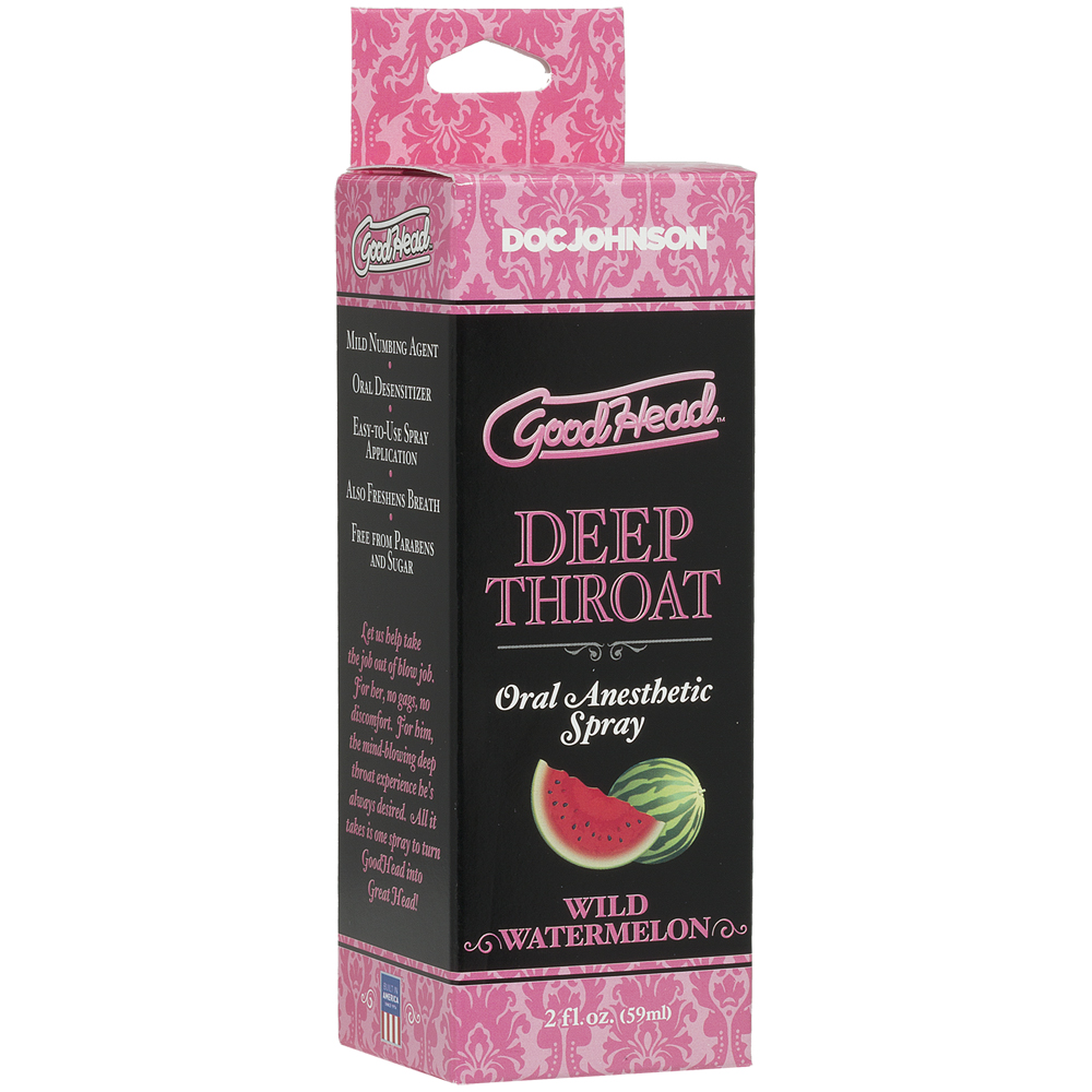 Goodhead Deep Throat Spray Wild Watermelon 2 oz. 1 Goodhead Deep Throat Spray Wild Watermelon 2 oz.