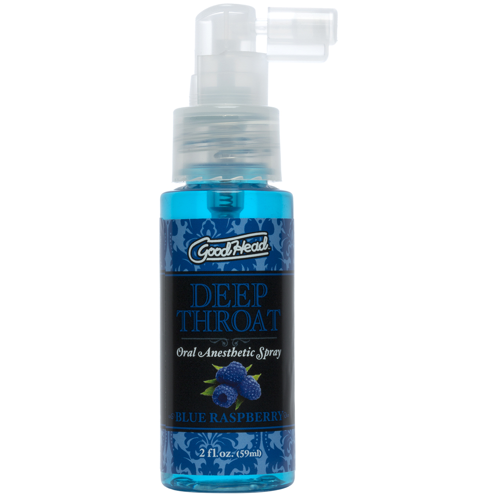 Goodhead Deep Throat Spray Blue Raspberry 2 oz. 2 Goodhead Deep Throat Spray Blue Raspberry 2 oz. - Image 2