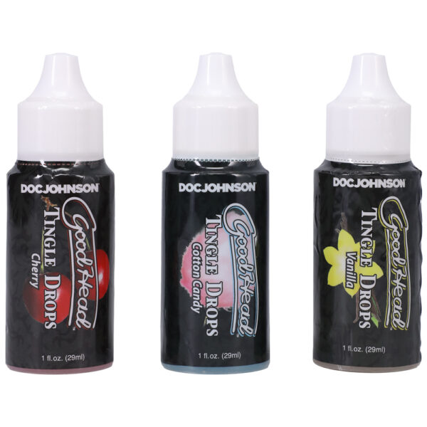 Goodhead Tingle Drops Sweet Cherry, Cotton Candy, French Vanilla 3-Pack - Image 2