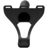 Body Extensions Be Strong 2-Piece Set Silicone Harness with 7.5" Slim Dong Black - Image 3