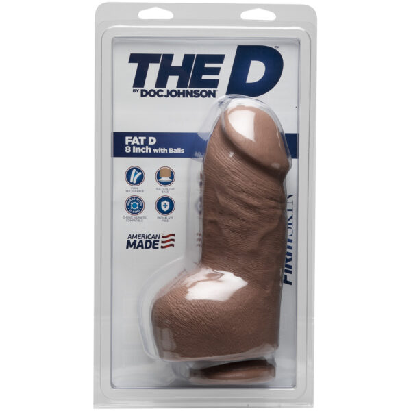 The D - Fat D 8" With Balls Firmskyn Caramel
