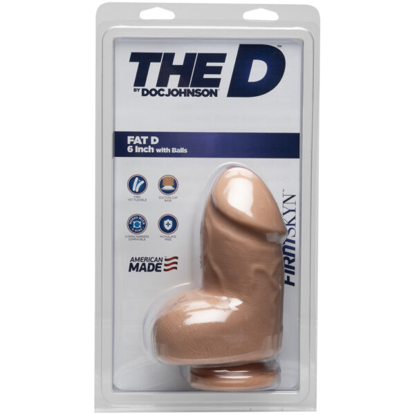 The D - Fat D 6" With Balls Firmskyn Vanilla