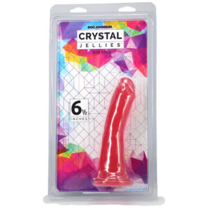 Crystal Jellies Slim Dong 6.5" Pink
