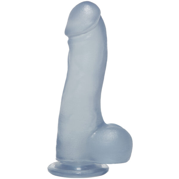 Crystal Jellies Master Cock With Balls 7.5" Clear - Image 2