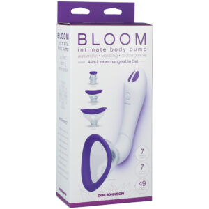 Bloom Intimate Body Pump Automatic Vibrating Rechargeable Purple/White