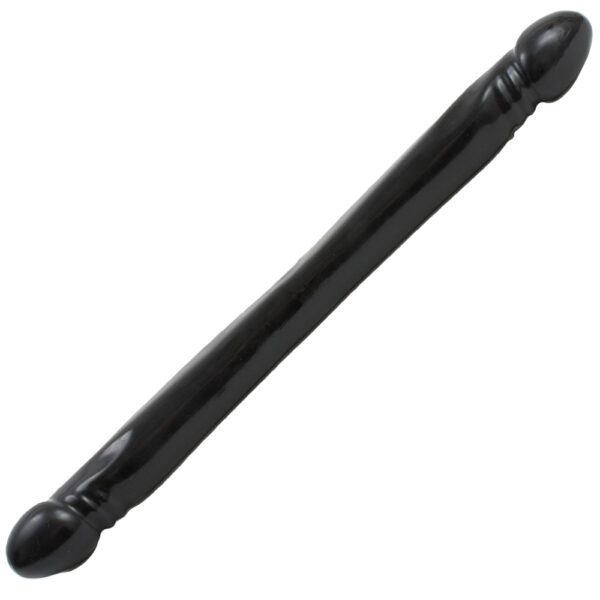 Double Header Dong - 18" - Smooth Black - Image 2