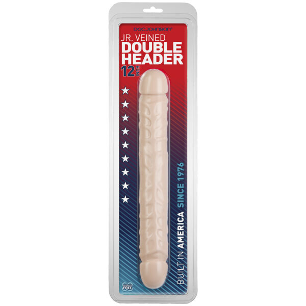 Jr. Veined Double Header - 12" White