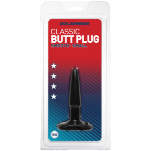 Classic Butt Plug - Smooth - Small Black