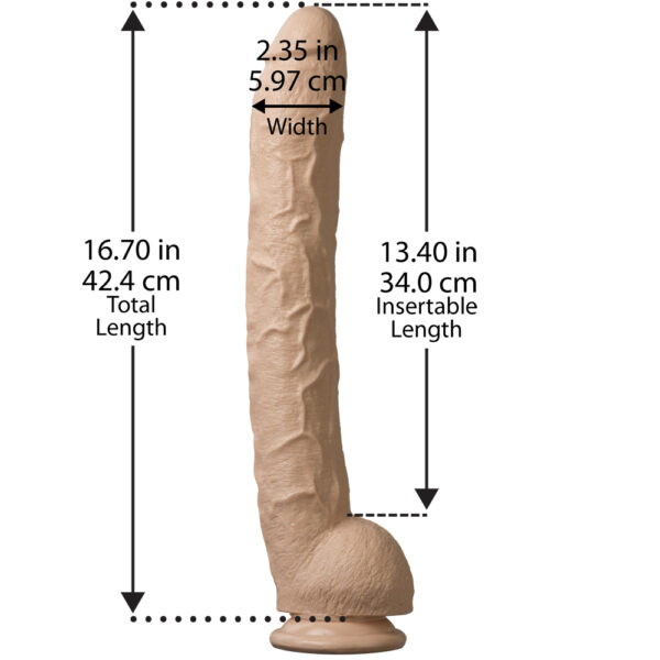 Dick Rambone Cock - 17" White - Image 3