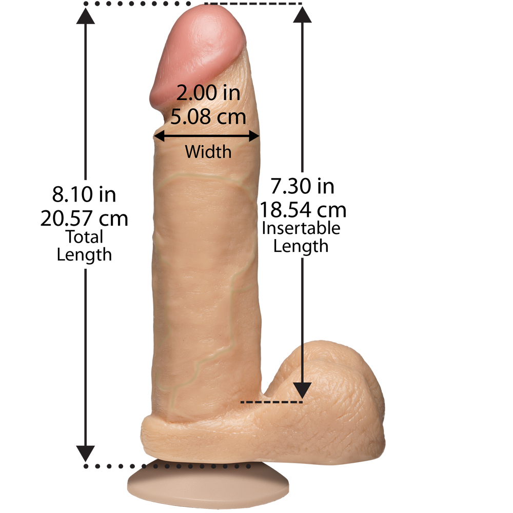 The Realistic Cock - With Removable Vac-U-Lock Suction Cup - 8" - Vanilla 3 The Realistic Cock - With Removable Vac-U-Lock Suction Cup - 8" - Vanilla - Image 3