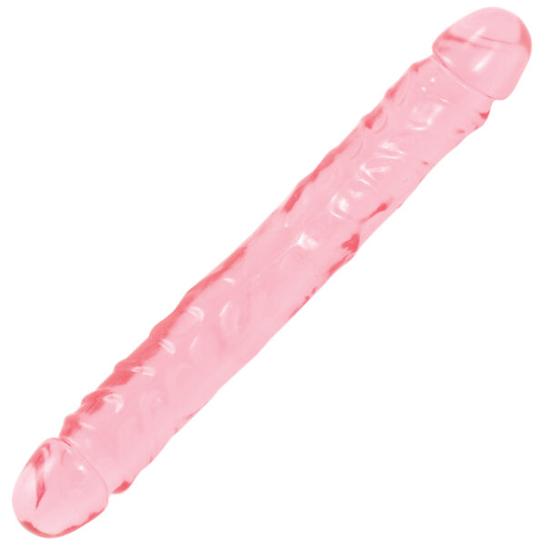 Crystal Jellies - 12" Jr. Double Dong Pink - Image 2