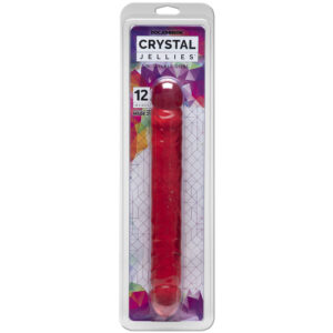Crystal Jellies - 12" Jr. Double Dong Pink