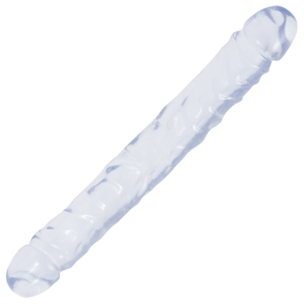 Crystal Jellies - 12" Jr. Double Dong Clear - Image 2