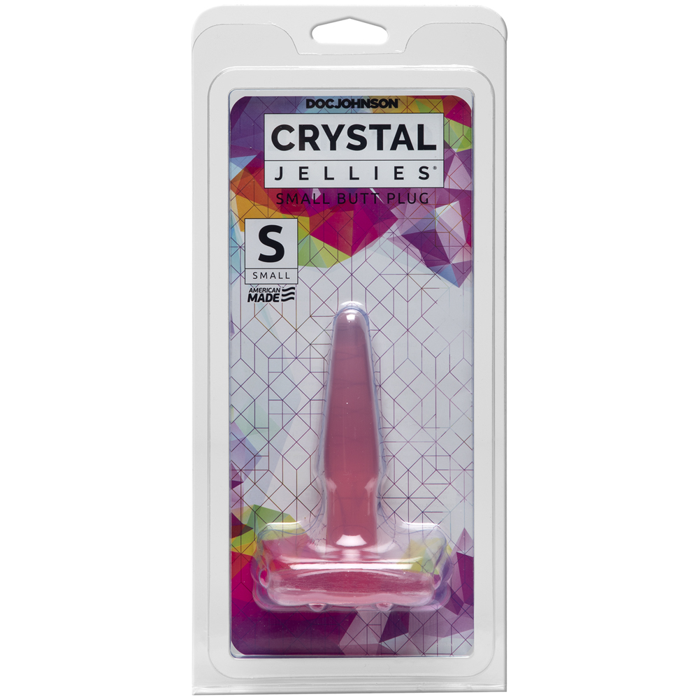 Crystal Jellies - Small Butt Plug Pink 1 Crystal Jellies - Small Butt Plug Pink
