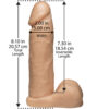 Vac-U-Lock - 8" Realistic Cock - With Ultra Harness Vanilla - Image 3