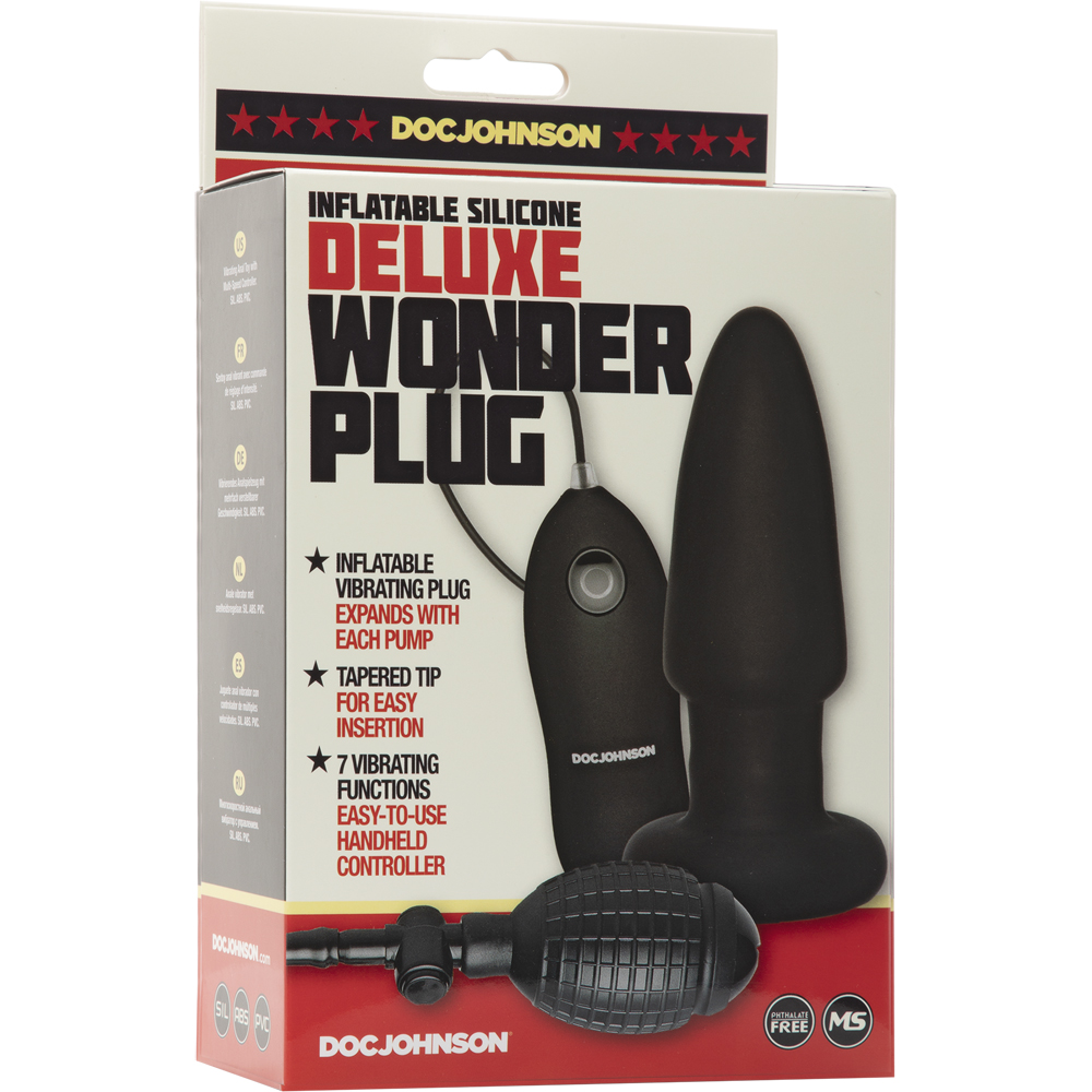 Deluxe Wonder - Butt Plug Black 1 Deluxe Wonder - Butt Plug Black