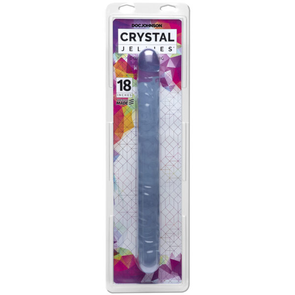 Crystal Jellies - 18" Double Dong Clear