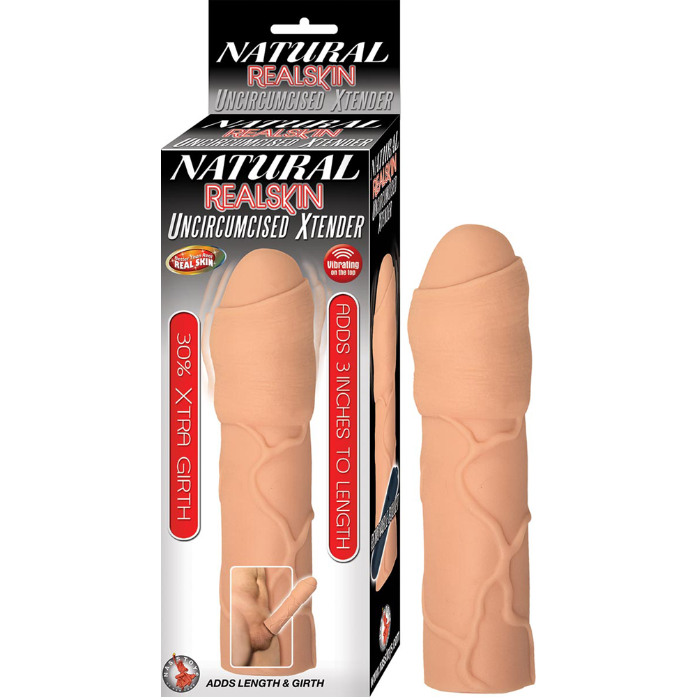 Natural Realskin Uncircumcised Xtender White 1 Natural Realskin Uncircumcised Xtender White