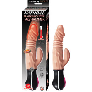 Natural Realskin Hot Cock Jackhammer White