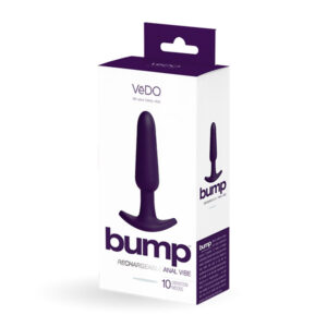 Bump Rechargeable Anal Vibe Deep Purple