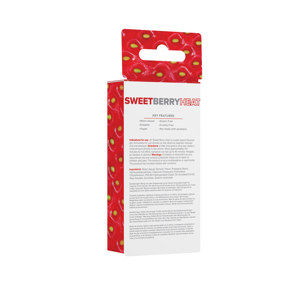 Jo Sweet Berry Heat Flavored Warming Arousal Gel .34 Oz 2 Jo Sweet Berry Heat Flavored Warming Arousal Gel .34 Oz - Image 2