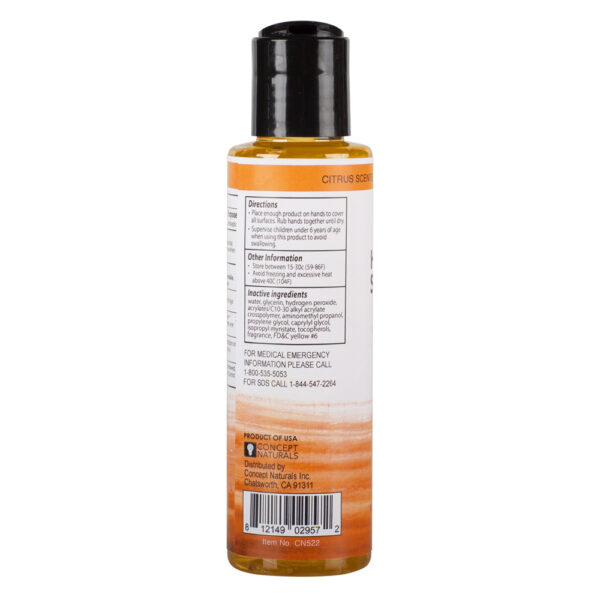 Concept Naturals Hand Sanitizer Citrus 4.2 oz. - Image 2
