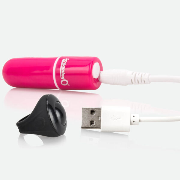 Charged Vooom Rechargeable Bullet Vibe Pink 1 Ct - Image 2