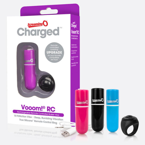 Charged Vooom Rechargeable Bullet Vibe Pink 1 Ct