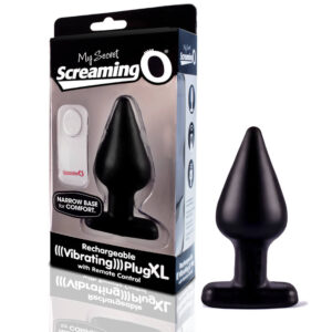 My Secret Remote Vibrating XL Plug Black 1 Ct