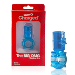 Big Omg Vibrating Ring Blue 1 Ct