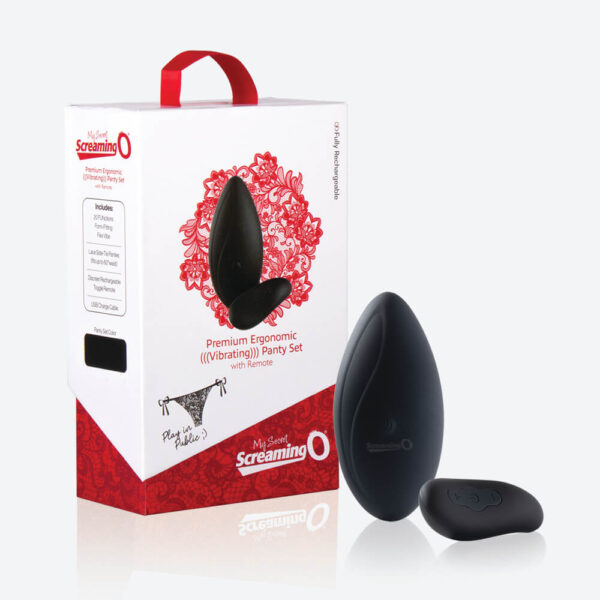 Premium Ergonomic Remote Panty Set Black 1 Ct
