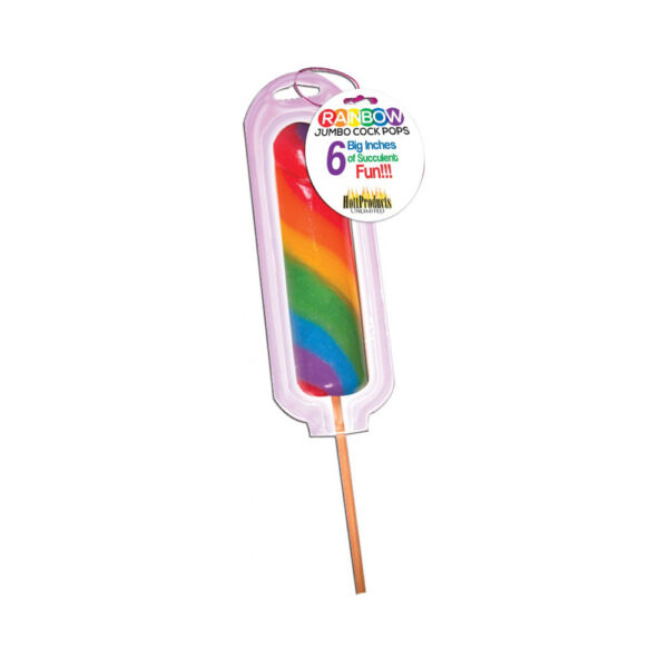 Rainbow Jumbo Cock Open Stock