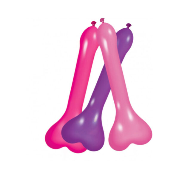 Pecker Balloons Assorted Colors 6Ct Box - Image 2